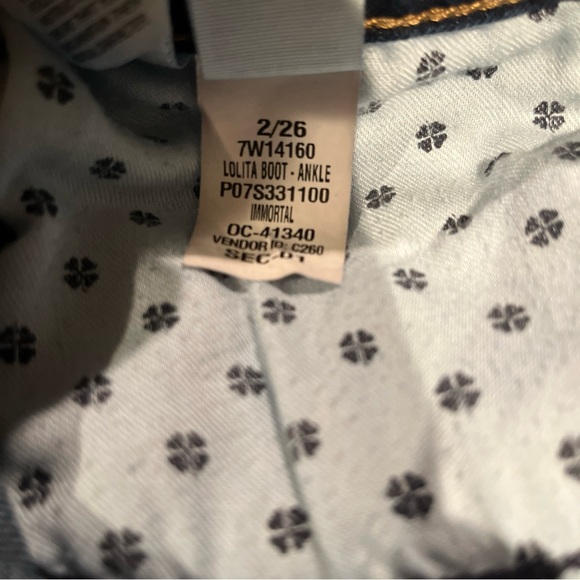 Lucky Brand Orta Premium 2/26A Brooke Legging Distressed Dark Wash Skinny Jeans - Picture 6 of 7